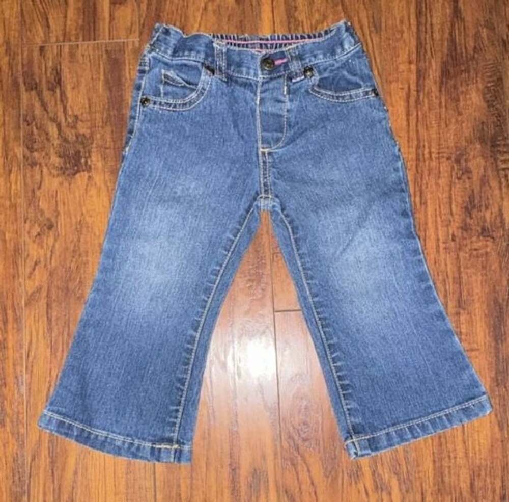 Faded Glory Denim Jeans Size 18M Blue Pull-On Flare Leg